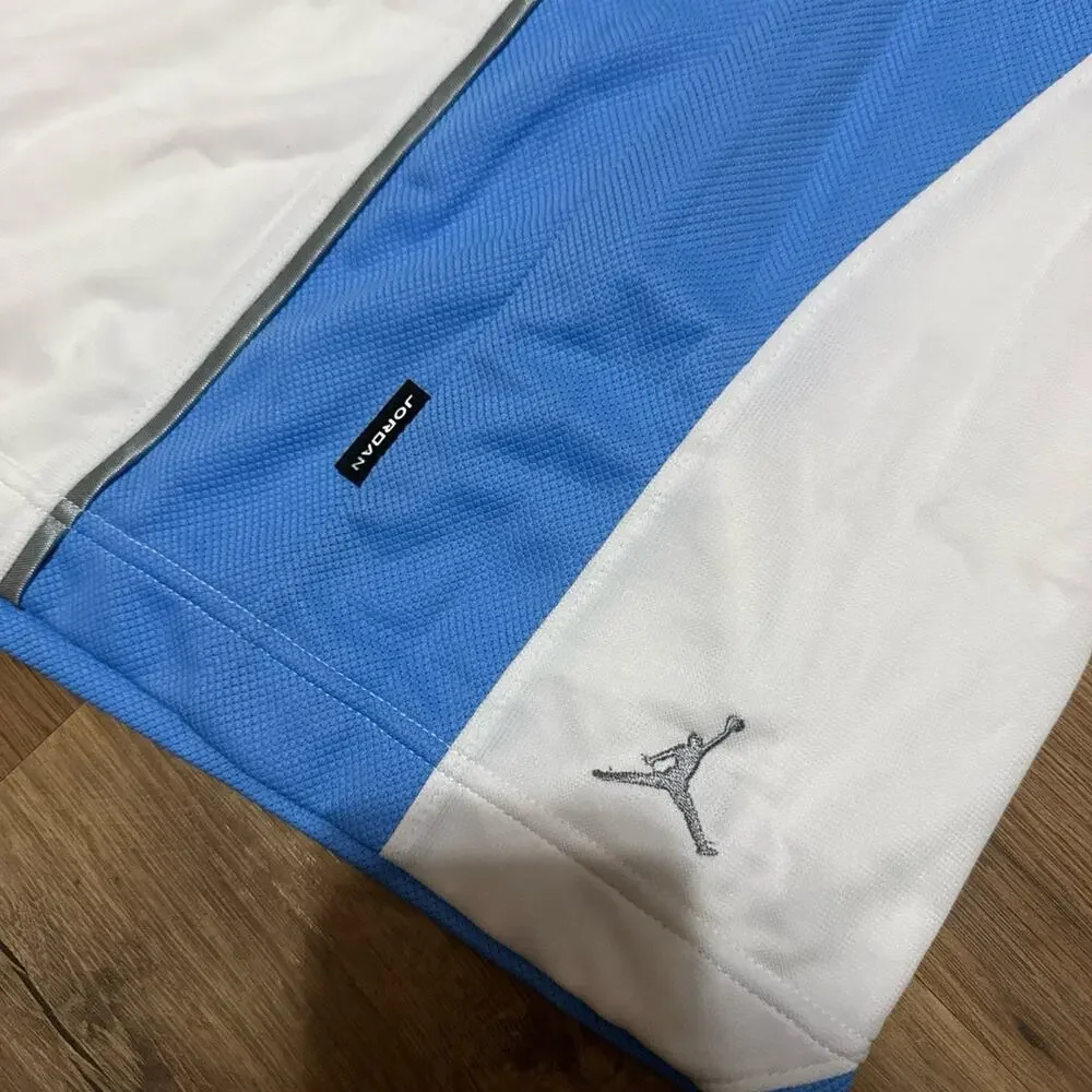2005 Jordan UNC Blue White Mesh Vintage Baggy Basketball Y2K 139480-100 Shorts